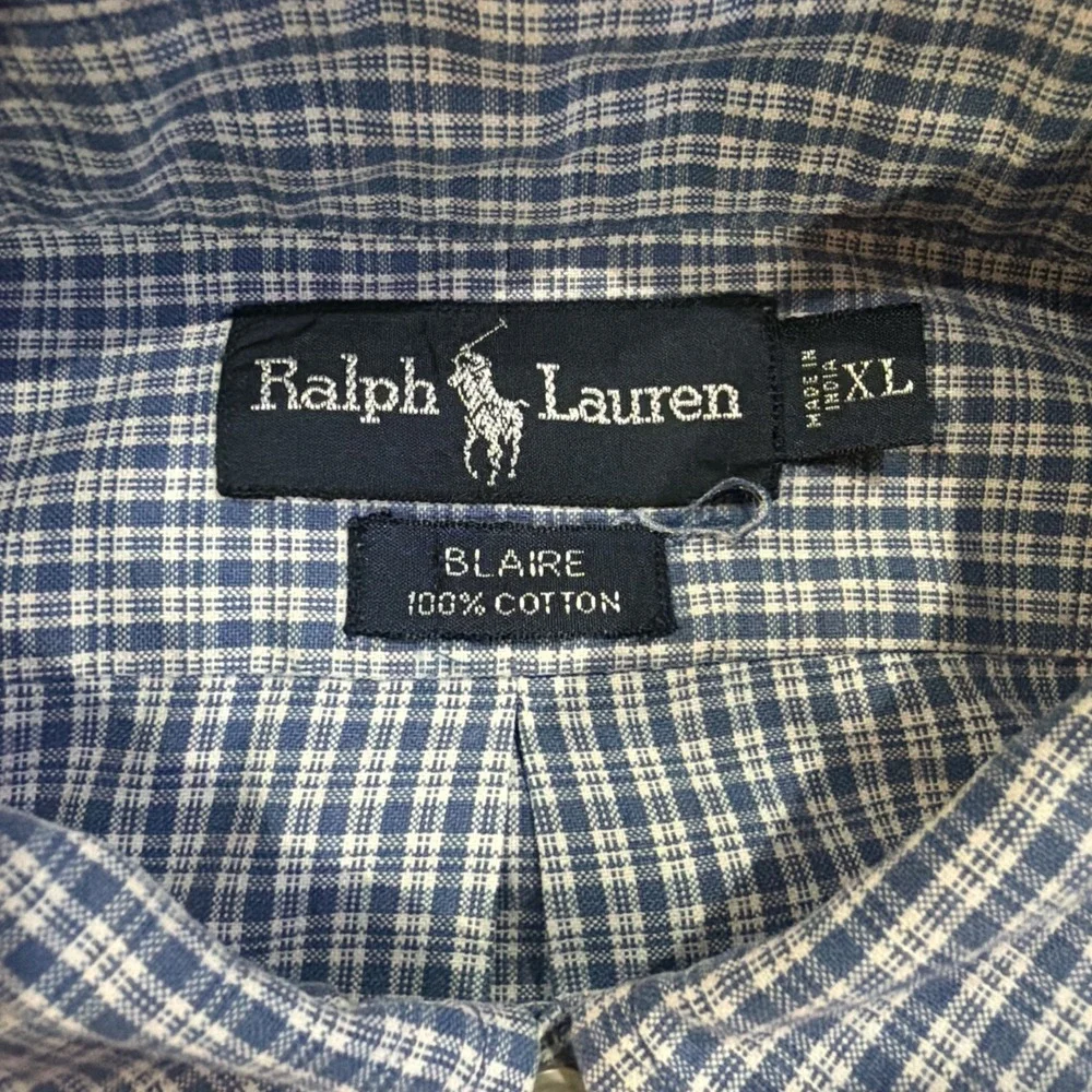 Polo Ralph Lauren Mens Size XL Blaire Button Up Long Sleeve Shirt‎ Blue